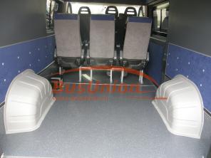 Защита колёсных арок в салоне микроавтобуса