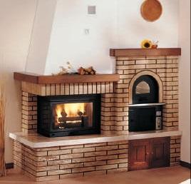 Roby40x60 - варочная дровяная печь с духовкой (Италия).